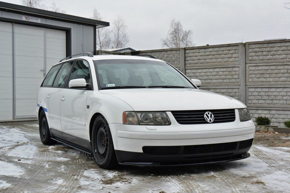 Street+ Spoilerlippe Front Ansatz passend für VW PASSAT B5 schwarz Hochglanz – Ansicht 3