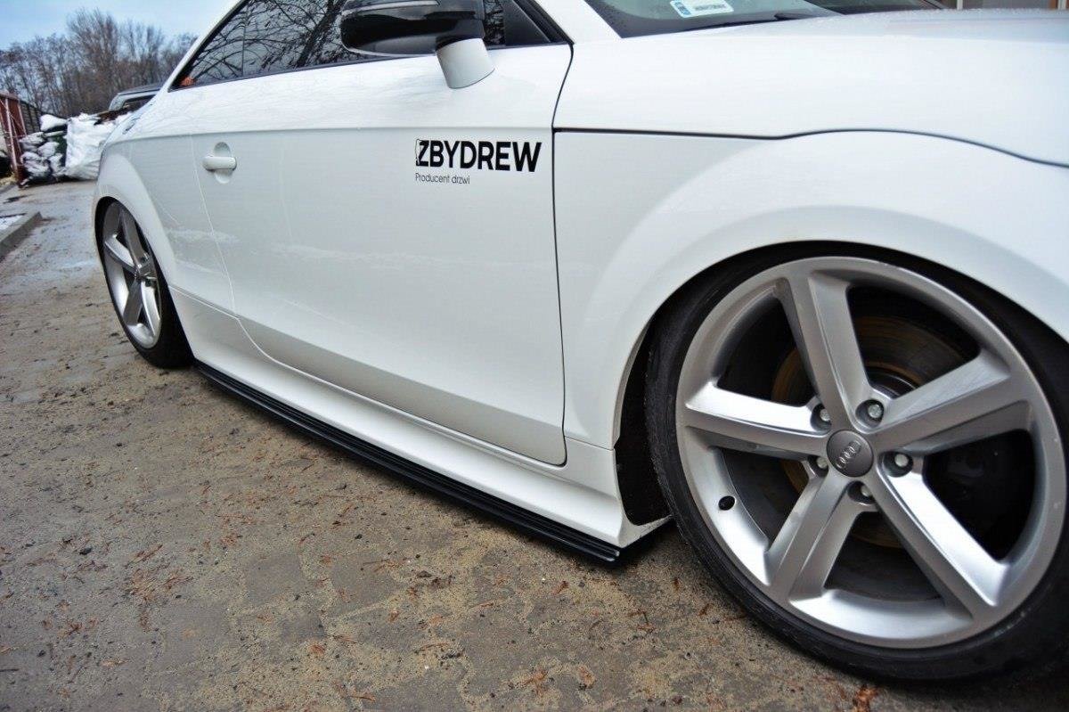 Street+ Seitenschweller Leisten passend für Audi TT RS 8J schwarz Hochglanz – Ansicht 1