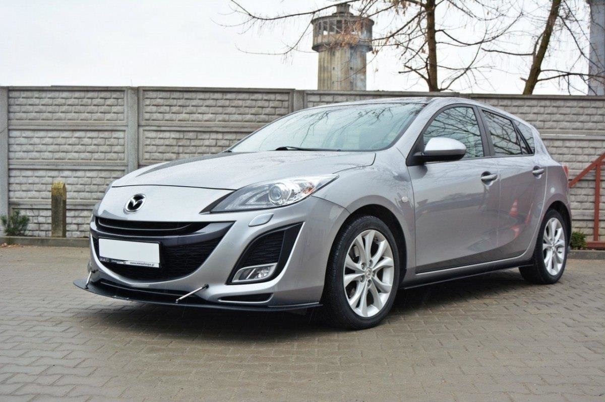 Racing Street+ Spoilerlippe Front Ansatz passend für MAZDA 3 MK2 SPORT (vor Facelift) – Ansicht 4