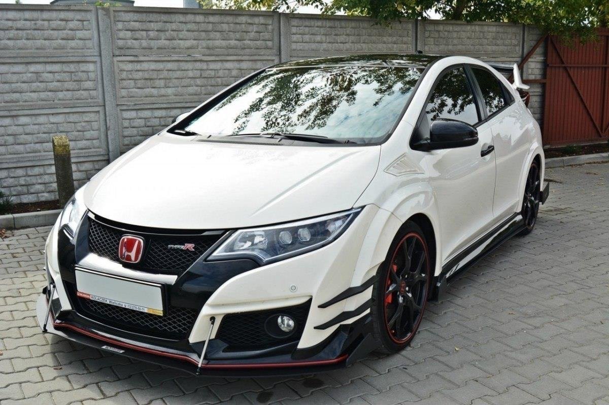 Racing Street+ Spoilerlippe Front Ansatz passend für v.2 HONDA CIVIC IX TYPE R – Ansicht 5