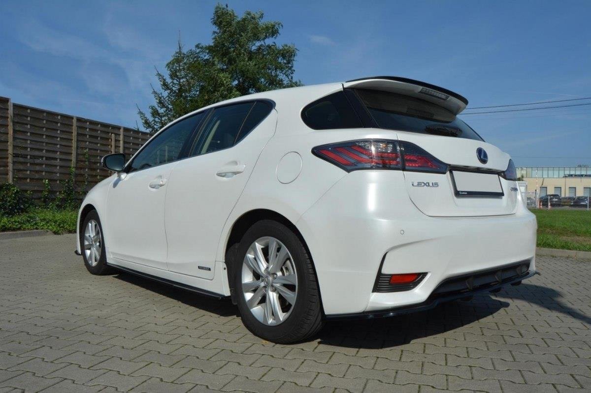 Street+ Seitenschweller Leisten passend für Lexus CT Mk1 Facelift schwarz Hochglanz – Ansicht 3