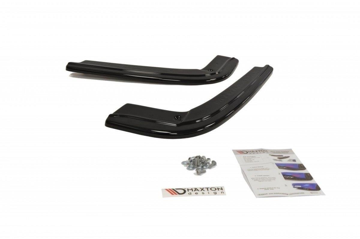 Heck Ansatz Flaps Diffusor passend für BMW 3er E92 M Paket schwarz Hochglanz – Ansicht 4