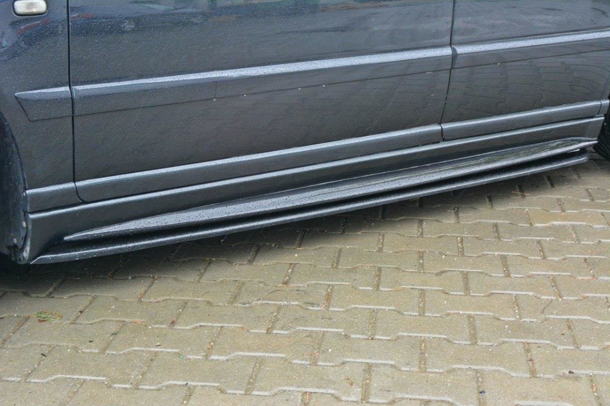 Street+ Seitenschweller Leisten passend für AUDI S4 B5 schwarz Hochglanz – Ansicht 4