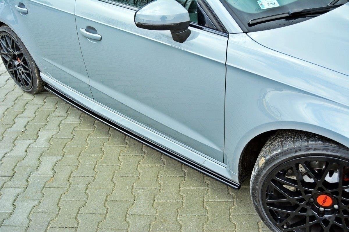 Street+ Seitenschweller Leisten passend für Audi RS3 8V Sportback schwarz Hochglanz – Ansicht 3