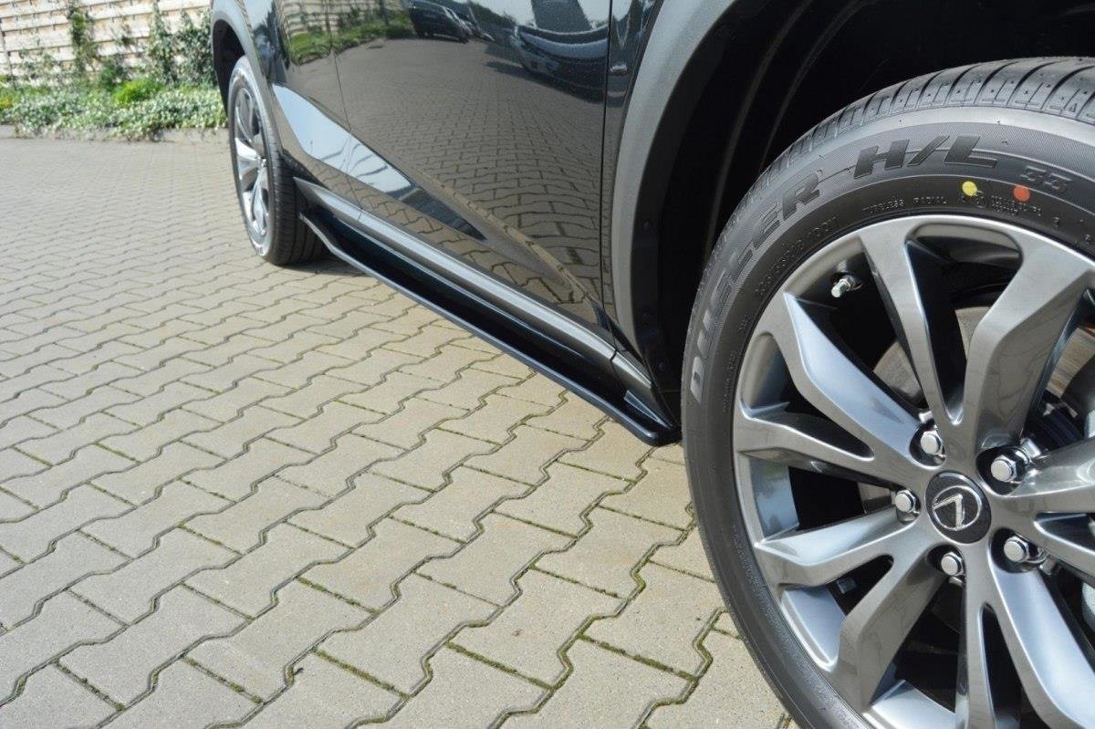 Street+ Seitenschweller Leisten passend für Lexus NX Mk1 /Mk1 Facelift schwarz Hochglanz – Ansicht 1