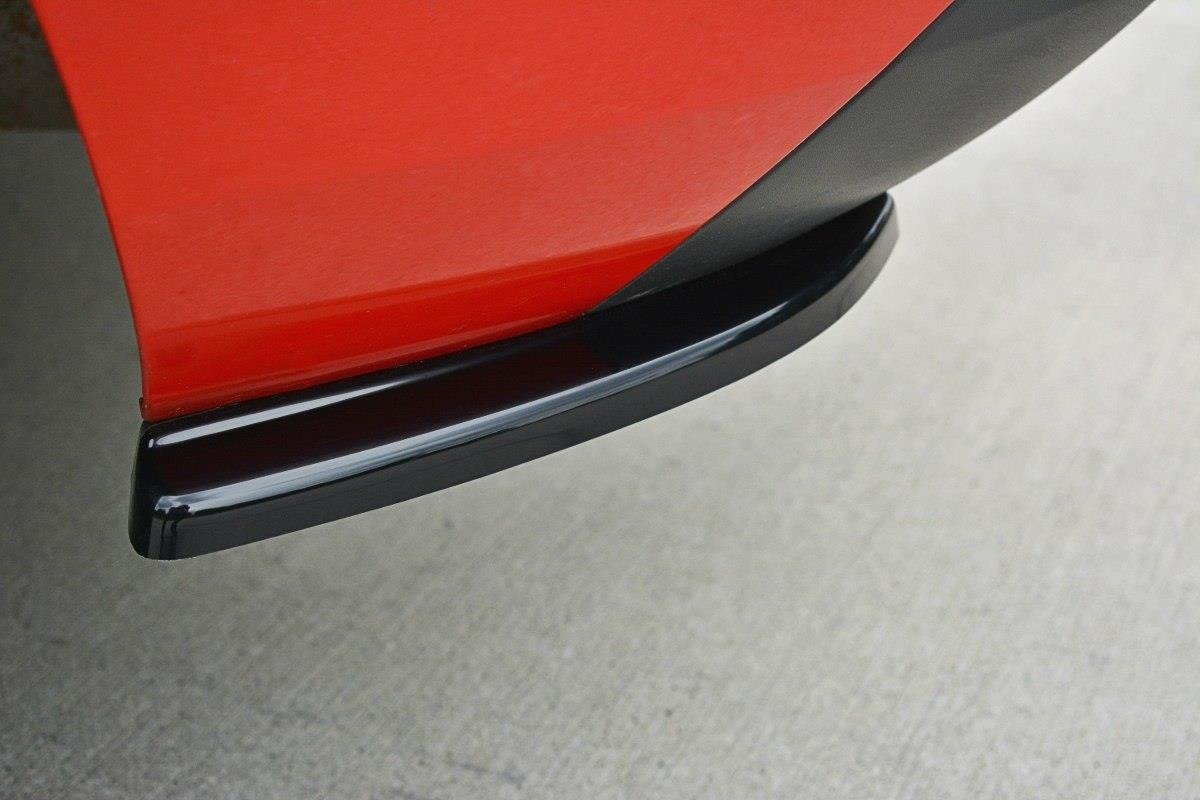Heck Ansatz Flaps Diffusor passend für Skoda Rapid Spaceback schwarz Hochglanz – Ansicht 3