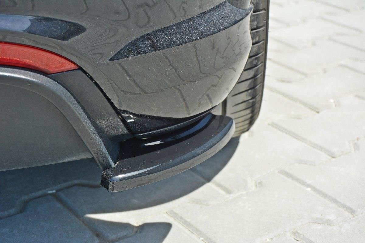 Heck Ansatz Flaps Diffusor passend für Abarth Punto Evo  schwarz Hochglanz – Ansicht 4