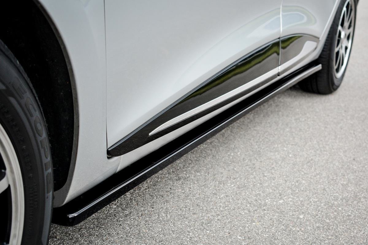 Street+ Seitenschweller Leisten passend für Renault Clio Mk4 schwarz Hochglanz – Ansicht 3