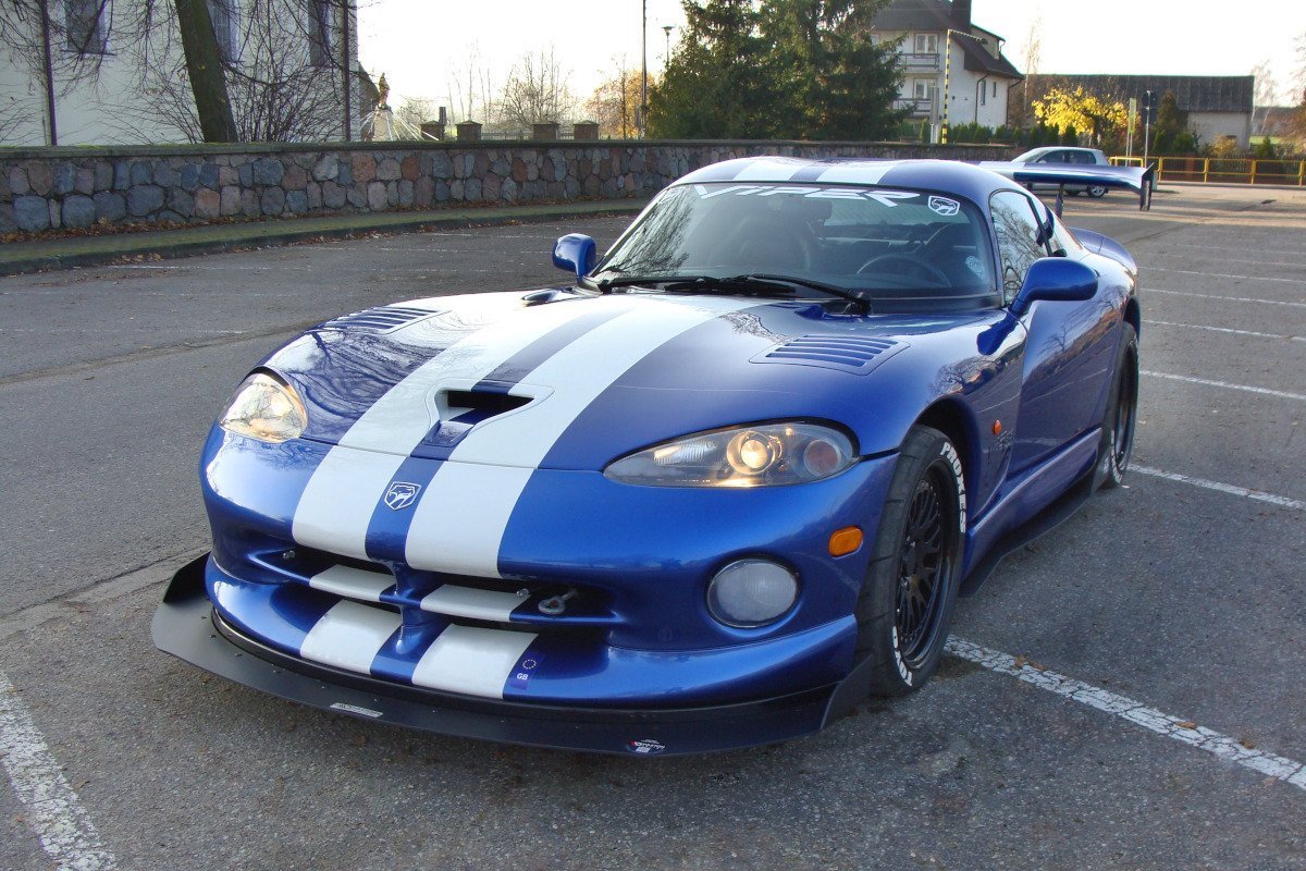 Racing Street+ Spoilerlippe Front Ansatz passend für DODGE VIPER GTS – Ansicht 1
