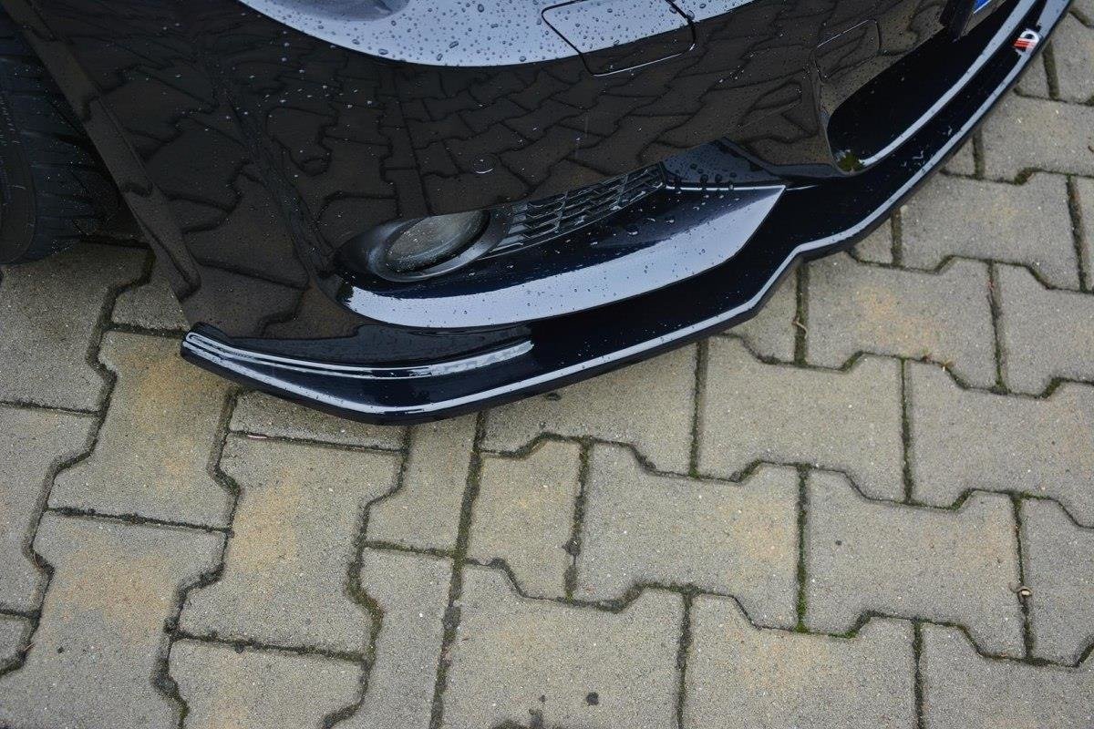 Street+ Spoilerlippe Front Ansatz V.2 passend für BMW 3er E92 M Paket FACELIFT schwarz Hochglanz – Ansicht 4