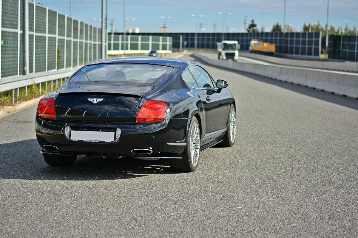 Heck Ansatz Flaps Diffusor passend für BENTLEY CONTINENTAL GT schwarz Hochglanz – Ansicht 3