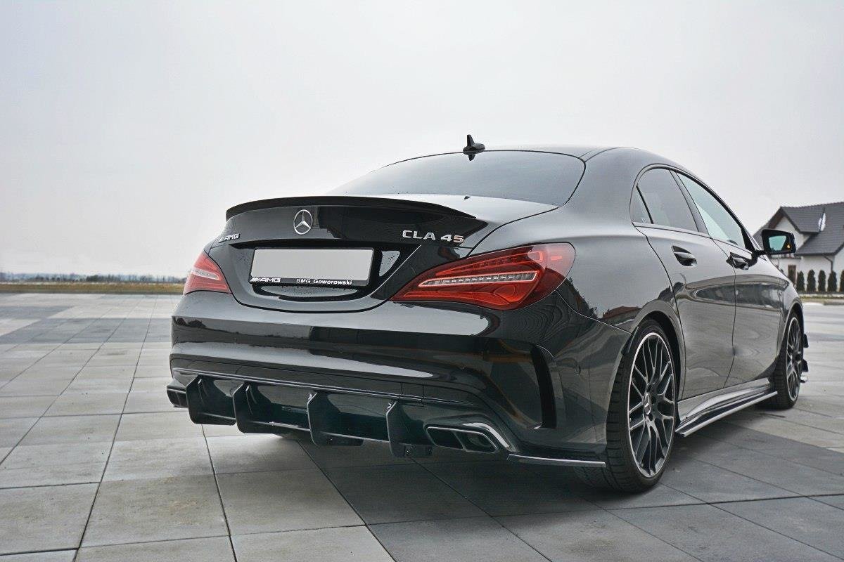 Diffusor Heck Ansatz passend für Heckschürze V.1 passend für Mercedes CLA A45 AMG C117 Facelift – Ansicht 2