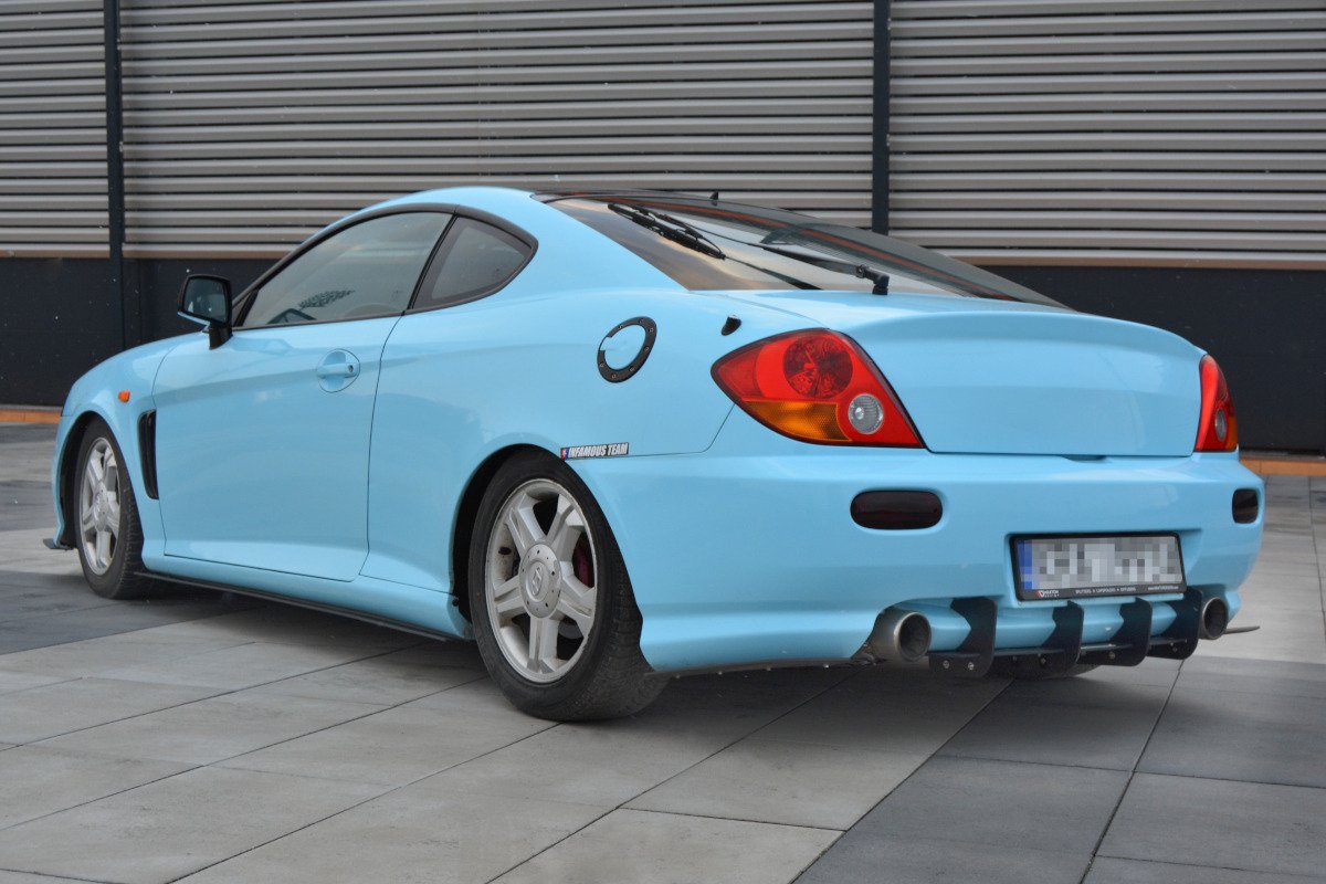 Diffusor Heck Ansatz passend für Heckschürze passend für HYUNDAI TIBURON MK.2 FACELIFT – Ansicht 1
