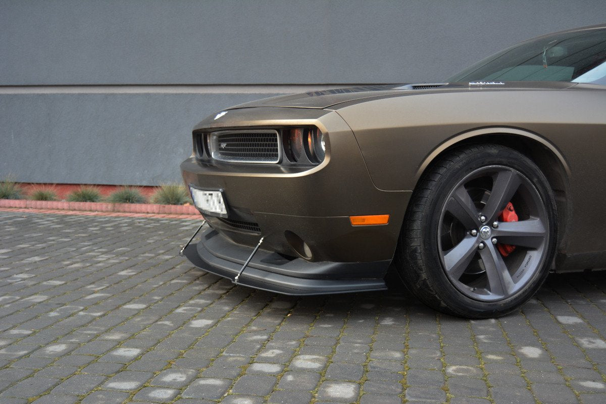 HYBRID Street+ Spoilerlippe Front Ansatz V.1 passend für DODGE CHALLENGER MK3. PHASE-I SRT8 COUPE – Ansicht 3