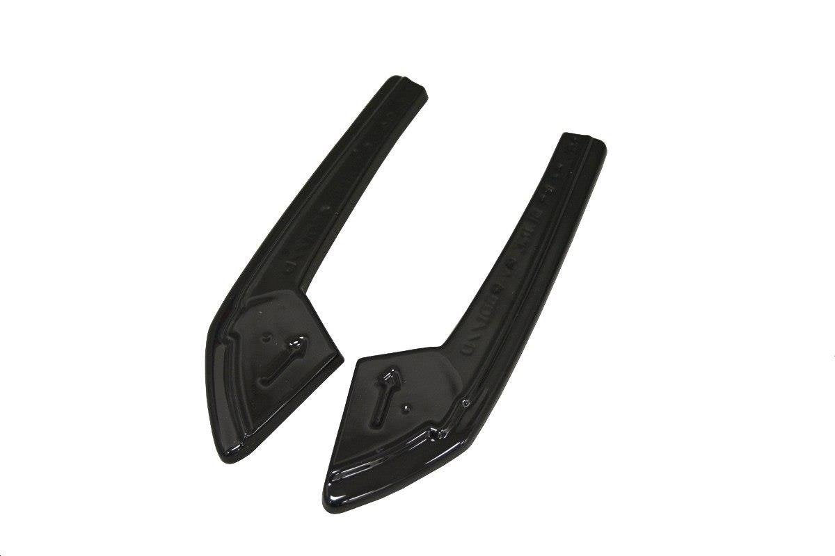 Heck Ansatz Flaps Diffusor passend für Audi A4 B9 S-Line schwarz Hochglanz – Ansicht 6