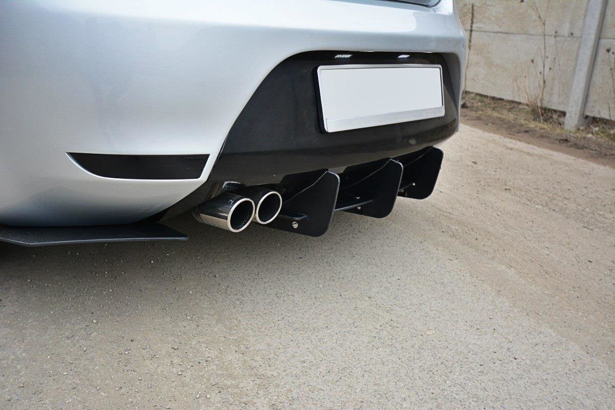 Diffusor Heck Ansatz passend für Heckschürze V.1 passend für Seat Leon Mk2 Cupra/ FR – Ansicht 4