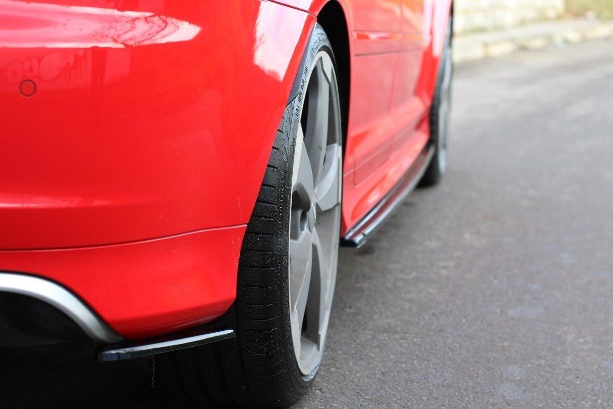 Heck Ansatz Flaps Diffusor passend für Audi RS3 8P schwarz Hochglanz – Ansicht 2