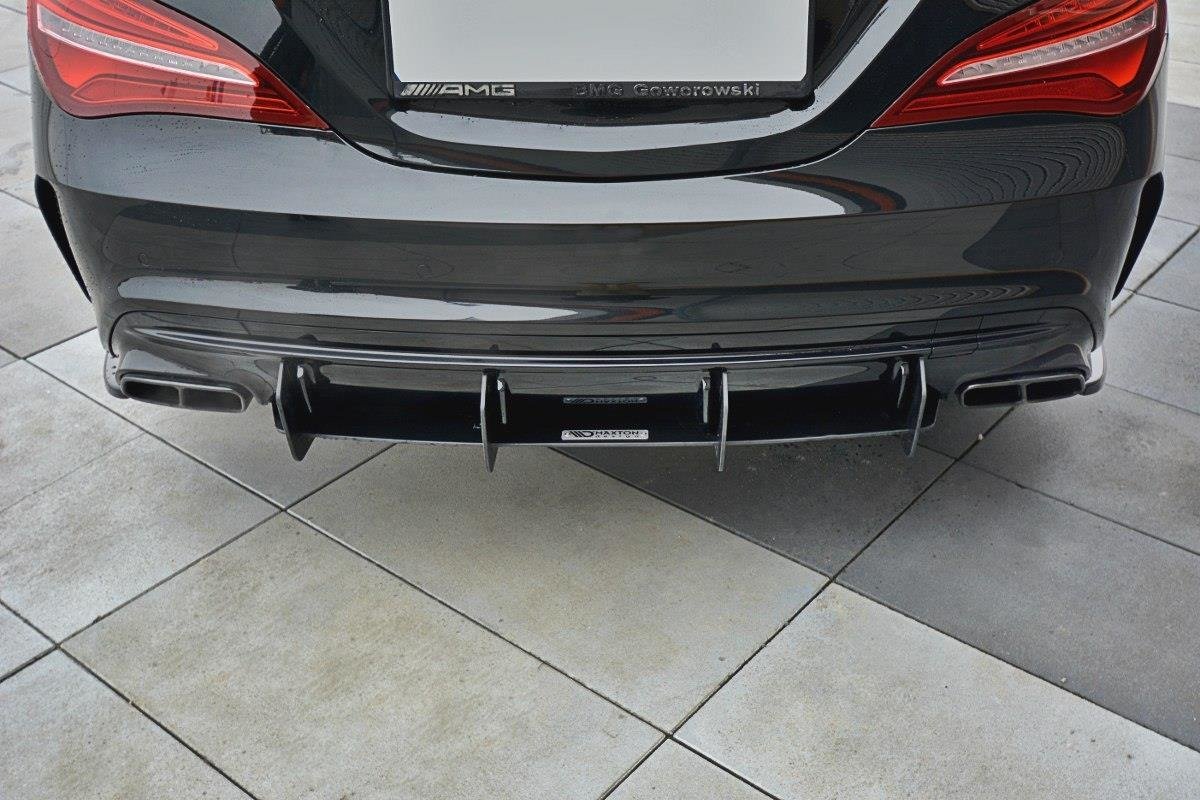 Diffusor Heck Ansatz passend für Heckschürze V.1 passend für Mercedes CLA A45 AMG C117 Facelift – Ansicht 3