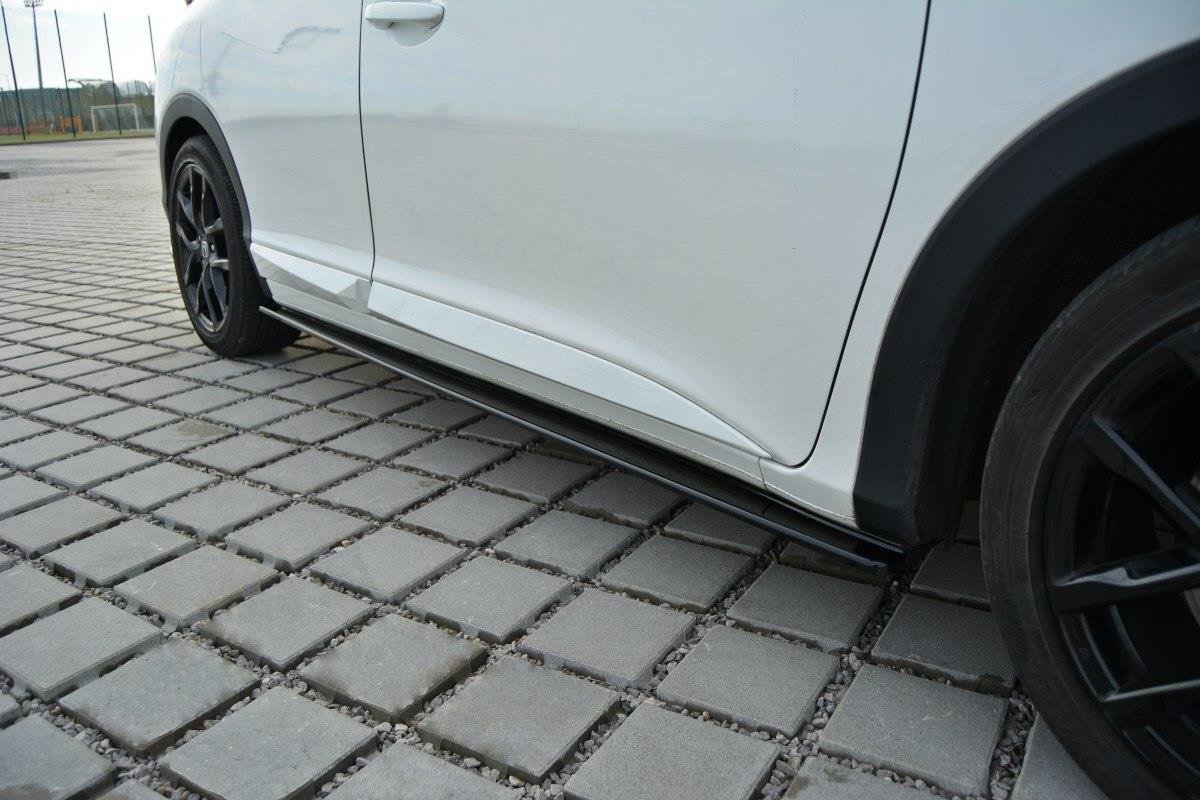 Street+ Seitenschweller Leisten passend für Honda Civic Mk9  schwarz Hochglanz – Ansicht 3