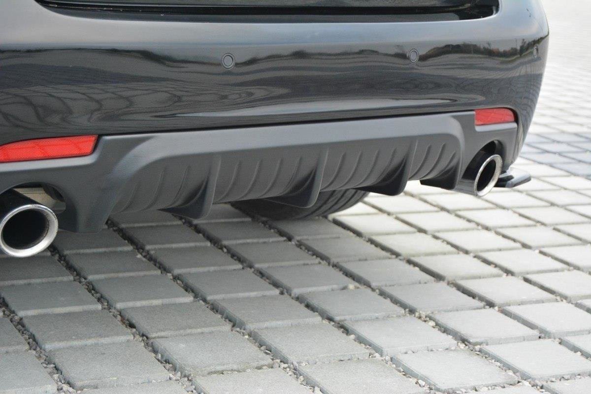 Diffusor Heck Ansatz passend für Saab 9-3 Aero Mk2 Facelift schwarz Hochglanz – Ansicht 1