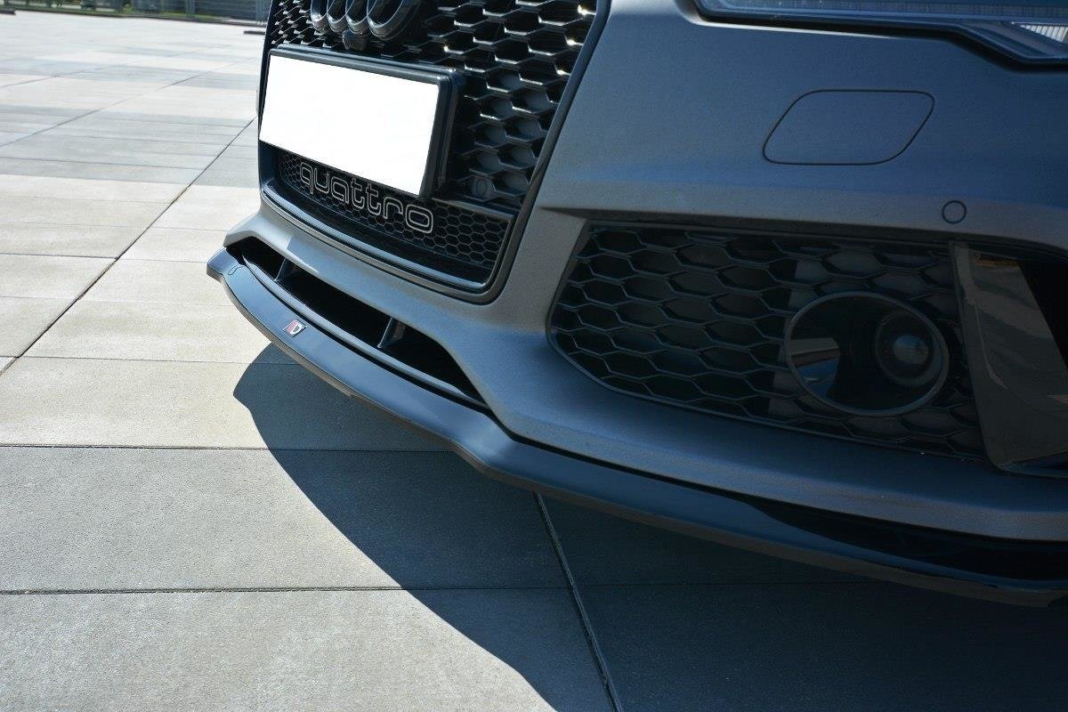 Street+ Spoilerlippe Front Ansatz V.2 passend für Audi RS7 C7 schwarz Hochglanz – Ansicht 4