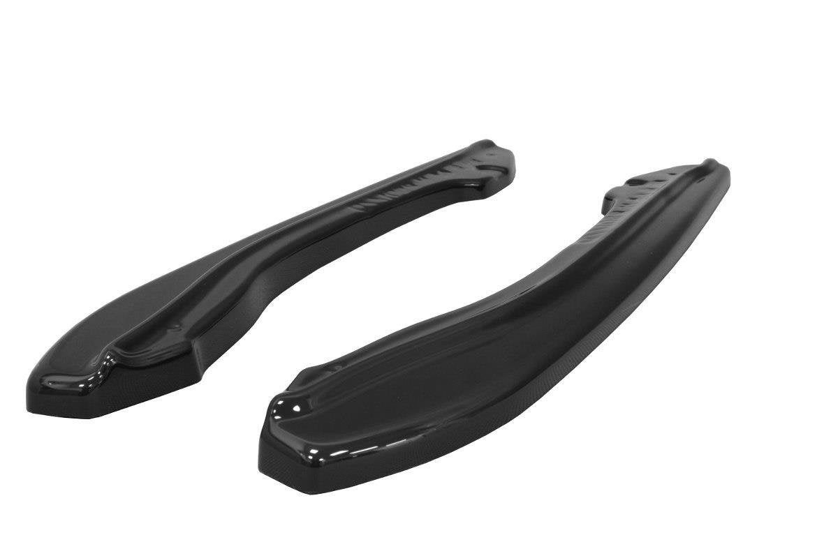 Heck Ansatz Flaps Diffusor passend für BMW M6 E63 schwarz Hochglanz – Ansicht 8