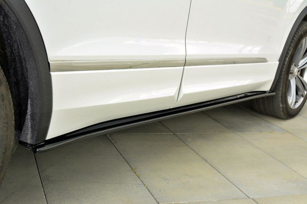 Street+ Seitenschweller Leisten passend für VW Tiguan R-Line Mk2 schwarz Hochglanz – Ansicht 2