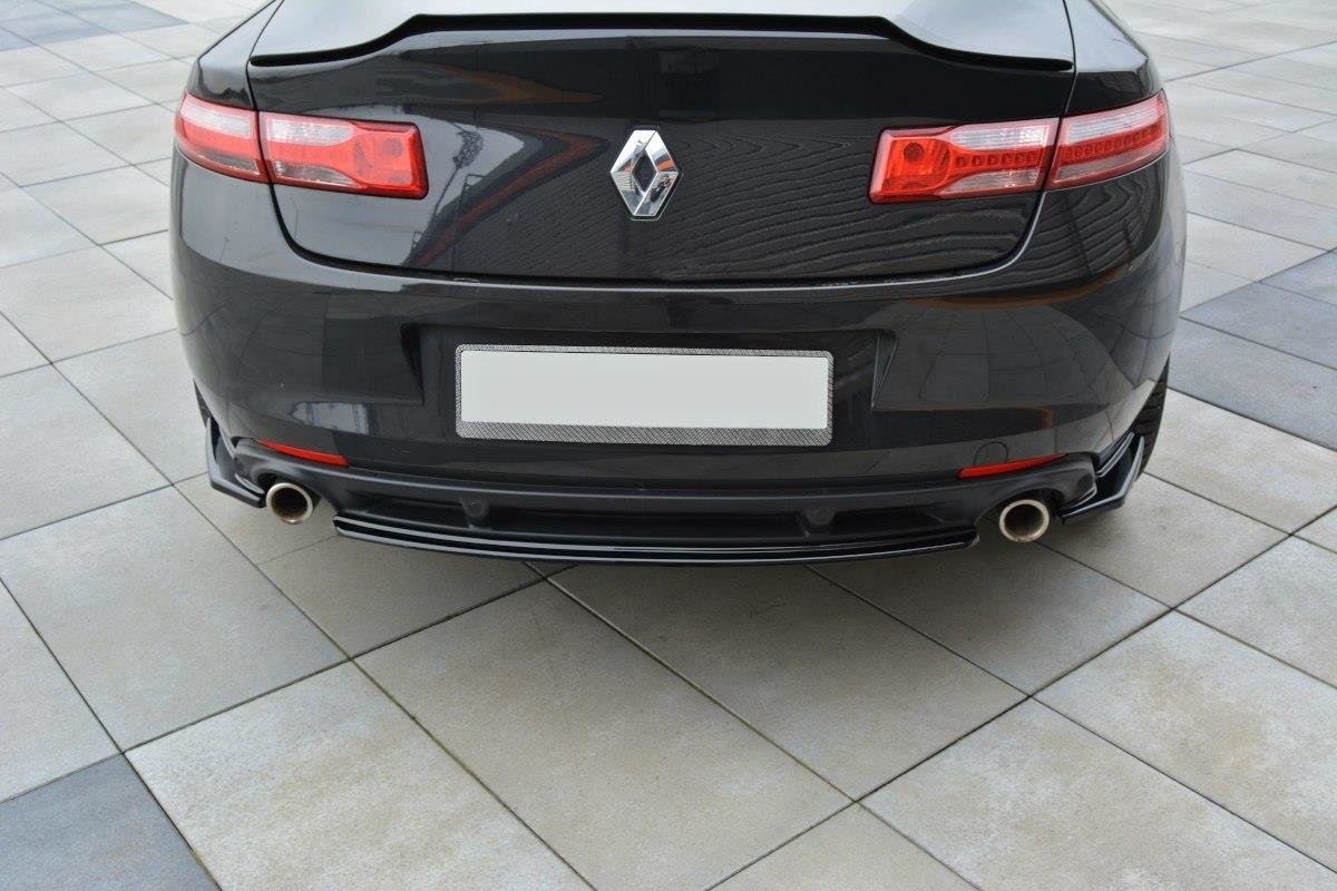 Heck Ansatz Flaps Diffusor passend für Renault Laguna mk 3 Coupe schwarz Hochglanz – Ansicht 4