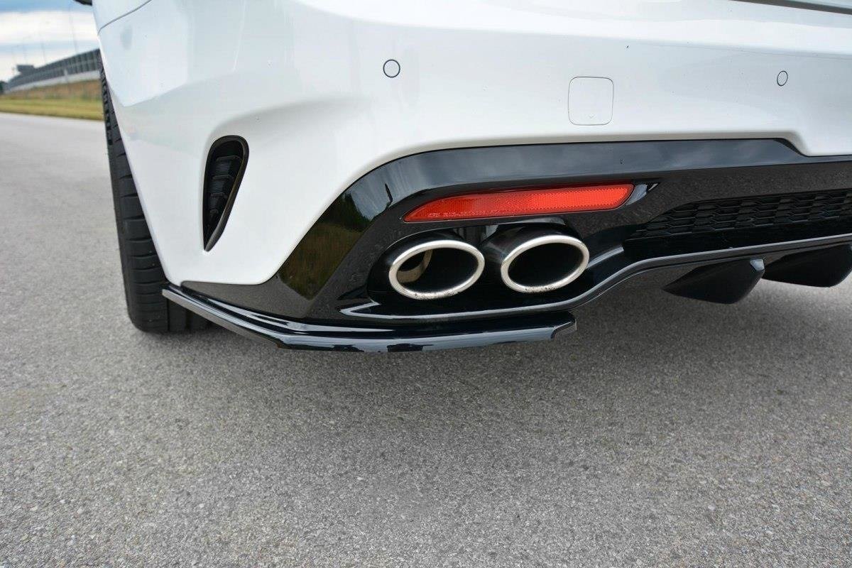 Heck Ansatz Flaps Diffusor passend für KIA Kia Stinger Gt / GT-Line Mk1 schwarz Hochglanz – Ansicht 2