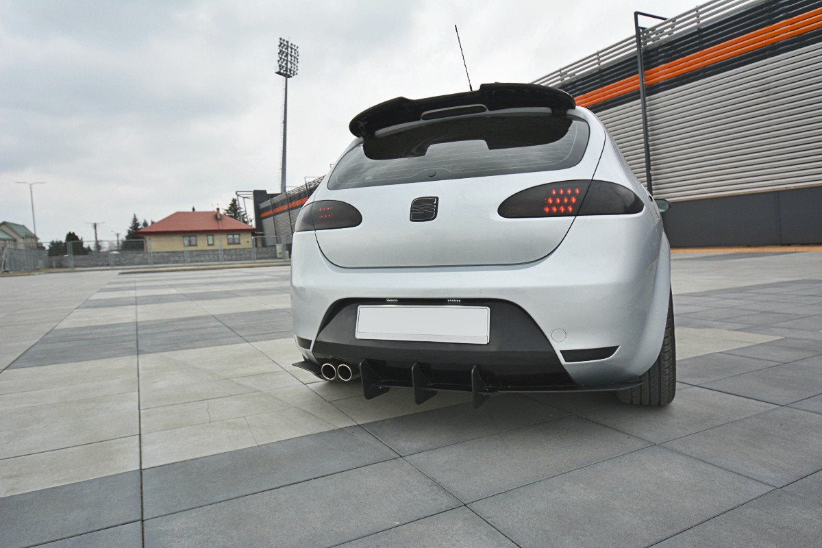 Diffusor Heck Ansatz passend für Heckschürze V.2 passend für Seat Leon Mk2 Cupra/ FR – Ansicht 4