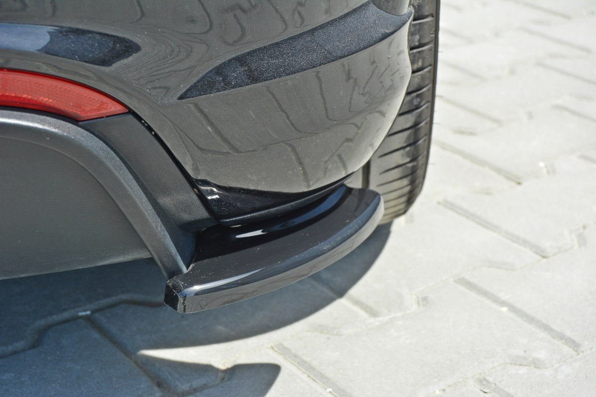 Heck Ansatz Flaps Diffusor passend für passend für Fiat Punto Evo Abarth schwarz Hochglanz schwarz Hochglanz – Ansicht 4