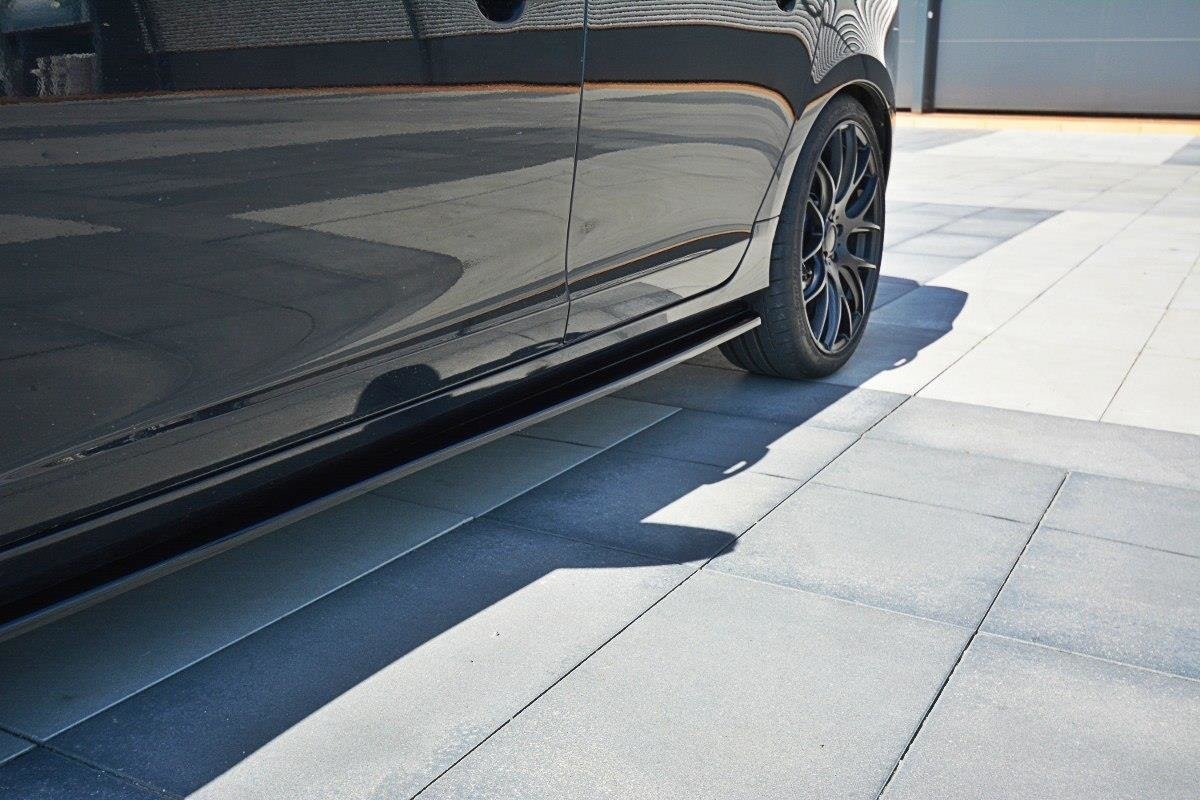 Street+ Seitenschweller Leisten passend für Volvo V60 Polestar Facelift schwarz Hochglanz – Ansicht 1