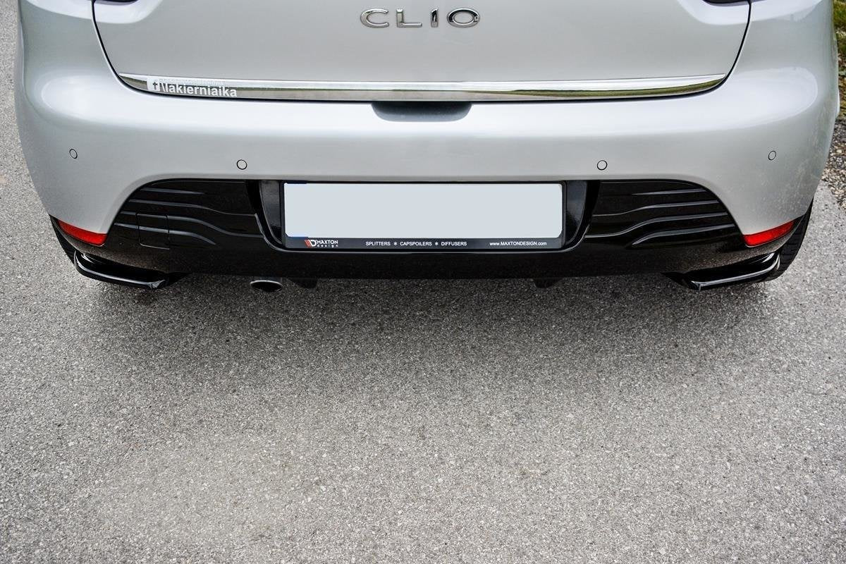 Heck Ansatz Flaps Diffusor passend für Renault Clio Mk4 schwarz Hochglanz – Ansicht 1