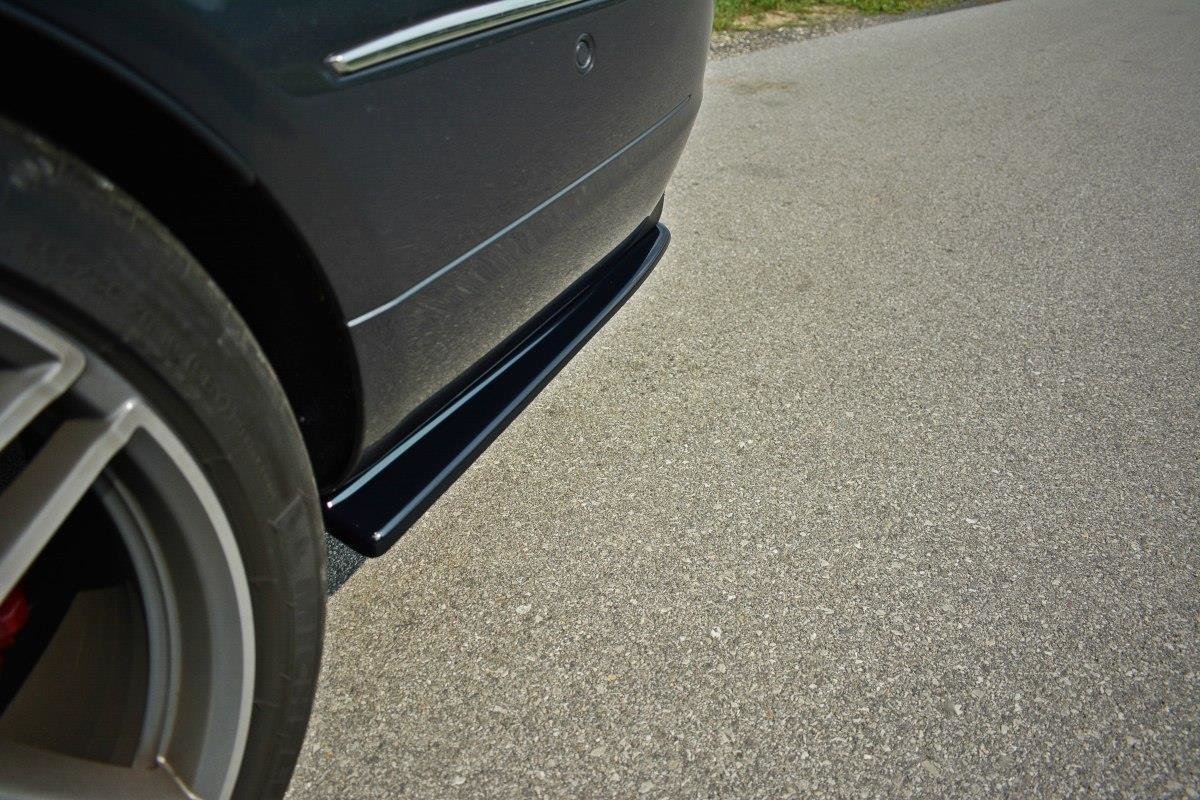 Heck Ansatz Flaps Diffusor passend für Mercedes - Benz E Coupe / Cabrio C207 Facelift / A207 Facelit schwarz Hochglanz – Ansicht 3