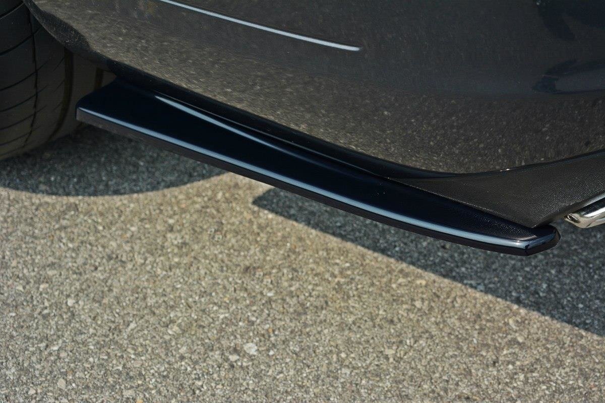 Heck Ansatz Flaps Diffusor passend für Mercedes - Benz E Coupe / Cabrio C207 Facelift / A207 Facelit schwarz Hochglanz – Ansicht 4