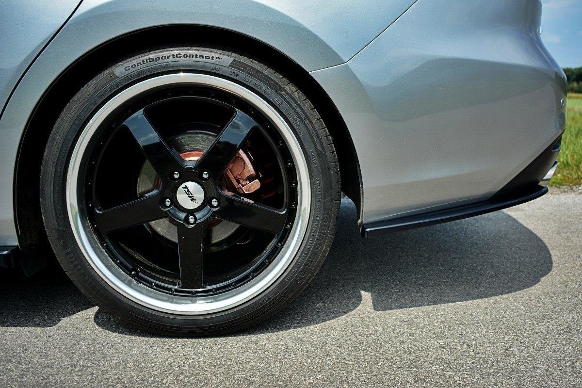 Heck Ansatz Flaps Diffusor passend für Mazda 6 GJ (Mk3) schwarz Hochglanz – Ansicht 4