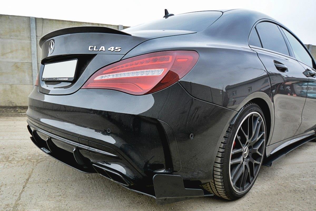 Diffusor Heck Ansatz passend für Heckschürze V.3 passend für Mercedes CLA A45 AMG C117 Facelift – Ansicht 3