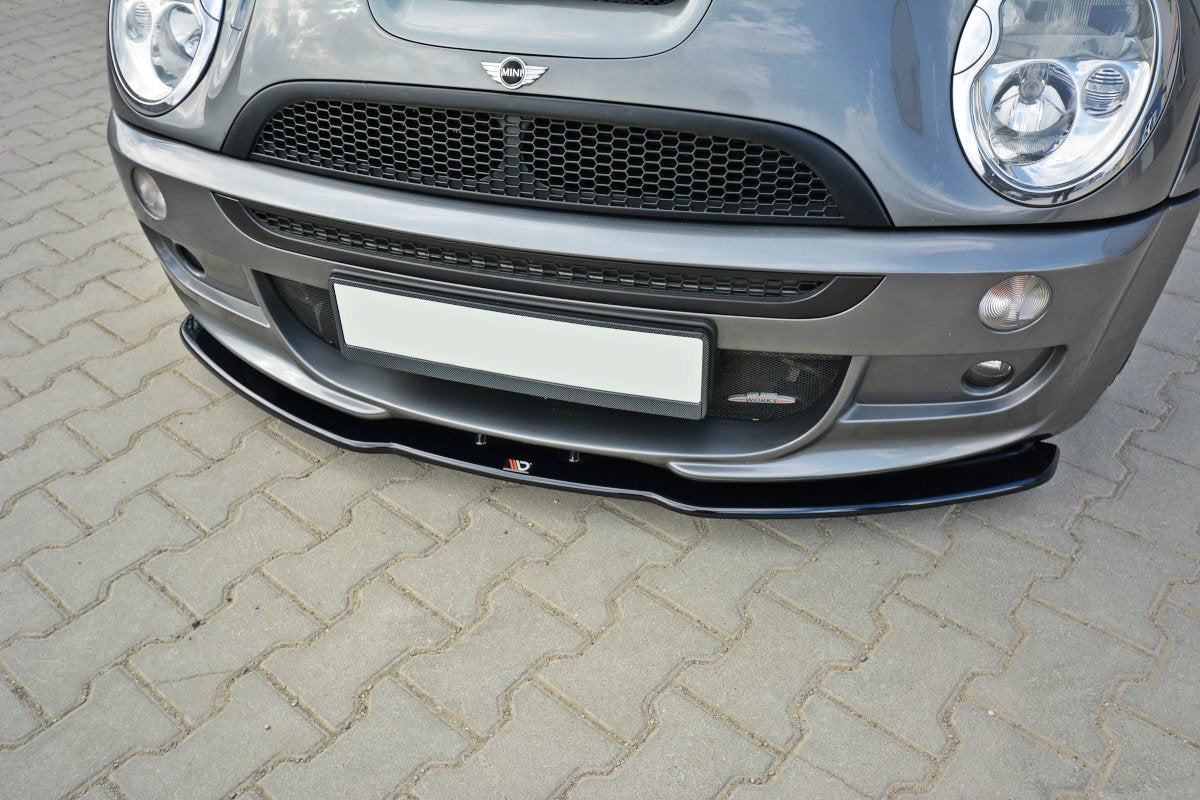 Street+ Spoilerlippe Front Ansatz passend für MINI R53 COOPER S JCW schwarz Hochglanz – Ansicht 2