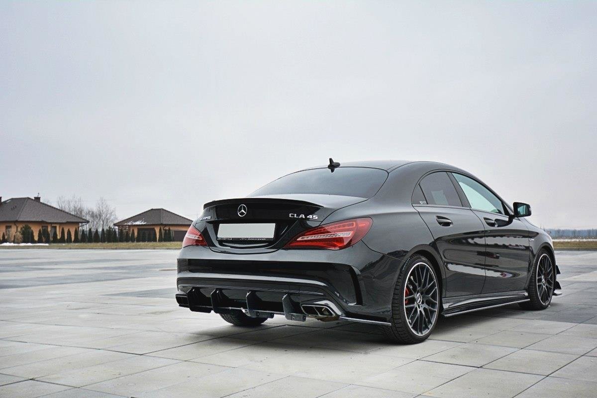 Diffusor Heck Ansatz passend für Heckschürze V.1 passend für Mercedes CLA A45 AMG C117 Facelift – Ansicht 4