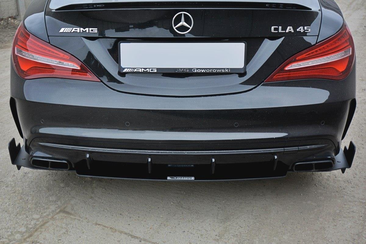 Diffusor Heck Ansatz passend für Heckschürze V.3 passend für Mercedes CLA A45 AMG C117 Facelift – Ansicht 1