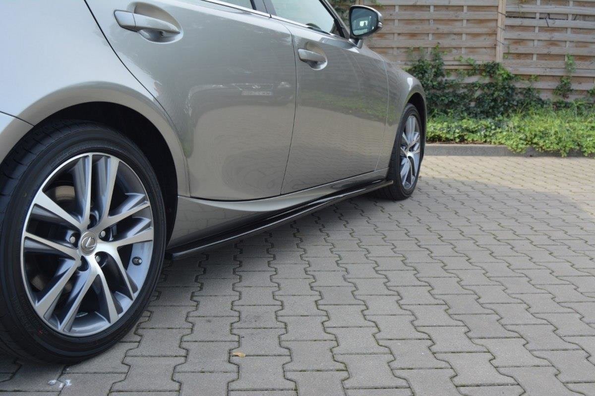 Street+ Seitenschweller Leisten passend für Lexus IS Mk3/ Mk3 Facelift  schwarz Hochglanz – Ansicht 2