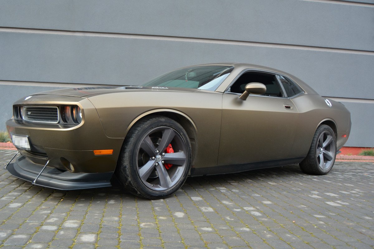 HYBRID Street+ Spoilerlippe Front Ansatz V.1 passend für DODGE CHALLENGER MK3. PHASE-I SRT8 COUPE – Ansicht 4