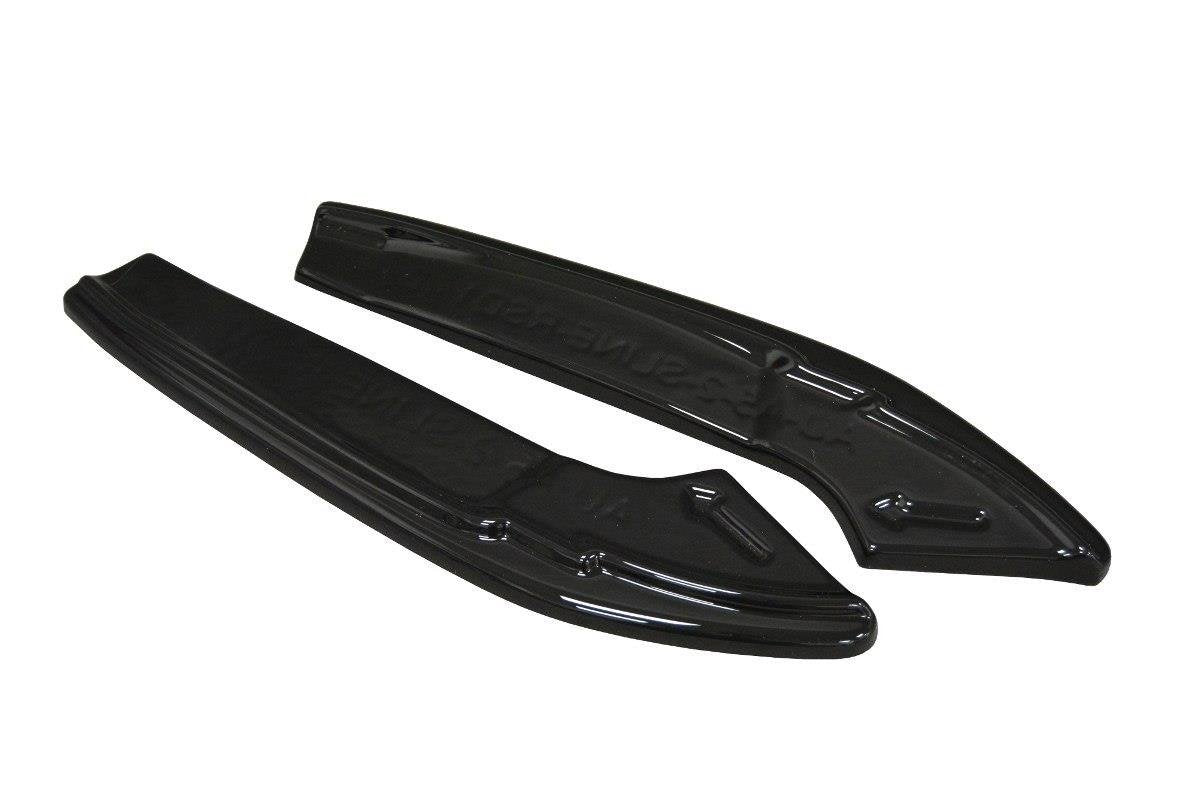 Heck Ansatz Flaps Diffusor passend für Audi A4 B9 S-Line schwarz Hochglanz – Ansicht 5