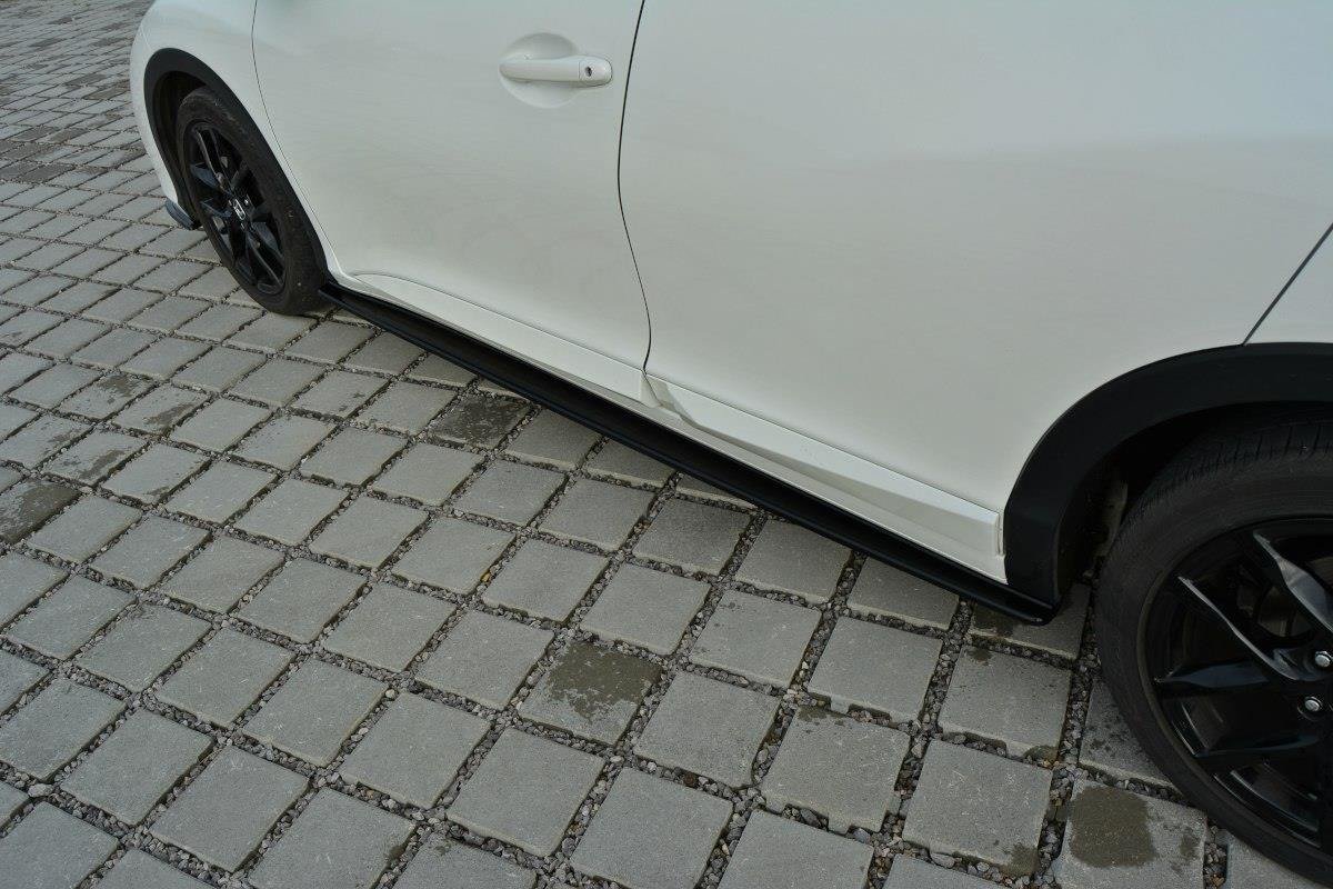 Street+ Seitenschweller Leisten passend für Honda Civic Mk9  schwarz Hochglanz – Ansicht 6