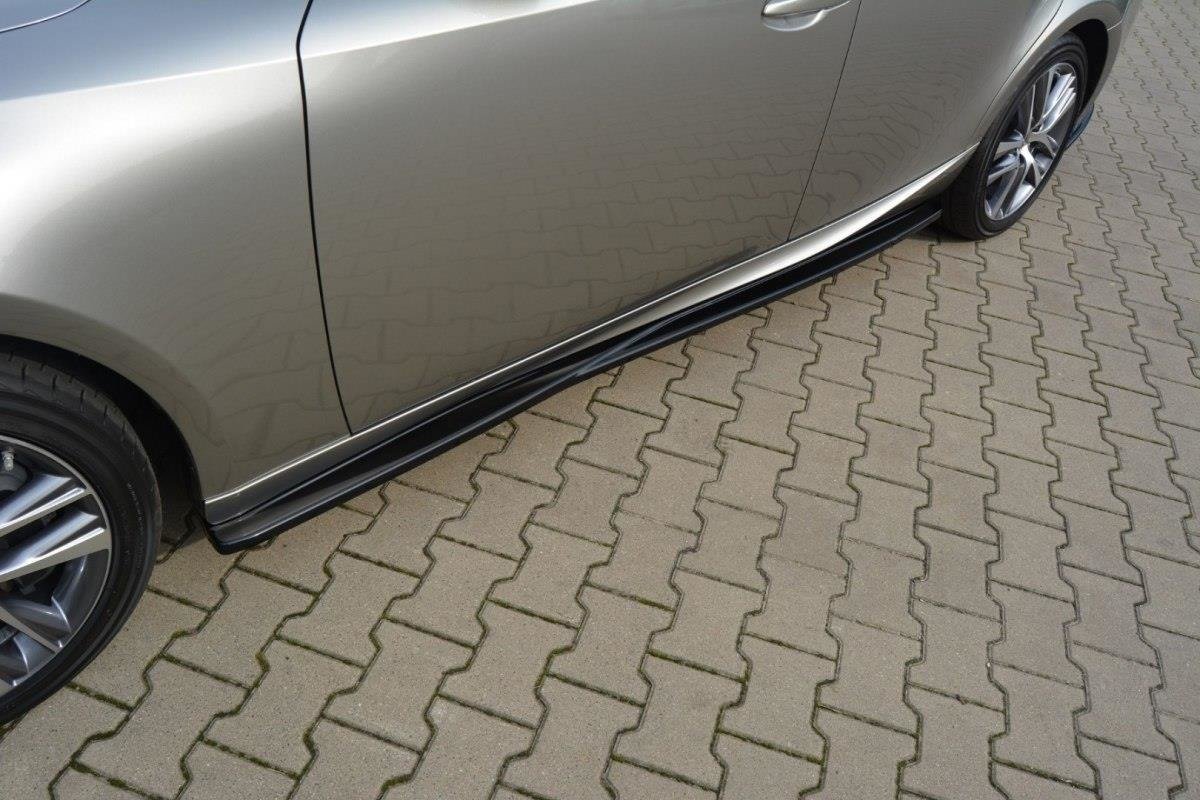 Street+ Seitenschweller Leisten passend für Lexus IS Mk3/ Mk3 Facelift  schwarz Hochglanz – Ansicht 3