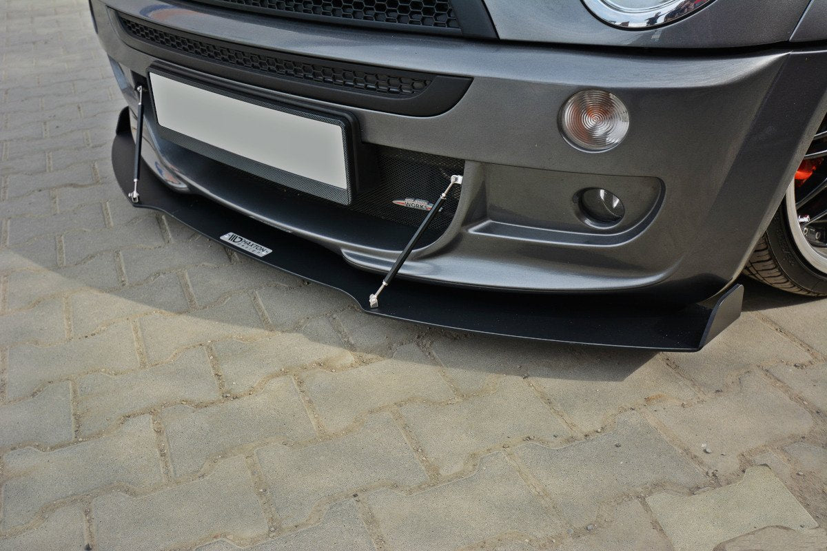 Racing Street+ Spoilerlippe Front Ansatz passend für MINI R53 COOPER S JCW – Ansicht 1