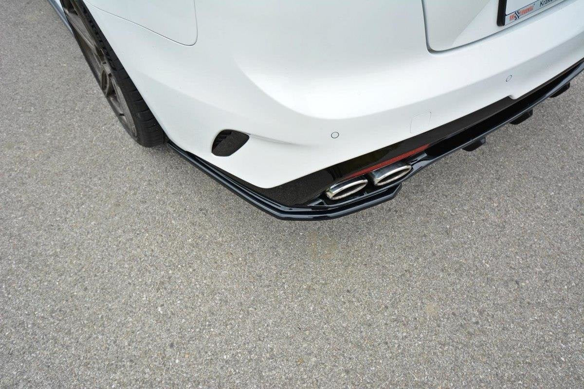 Heck Ansatz Flaps Diffusor passend für KIA Kia Stinger Gt / GT-Line Mk1 schwarz Hochglanz – Ansicht 3