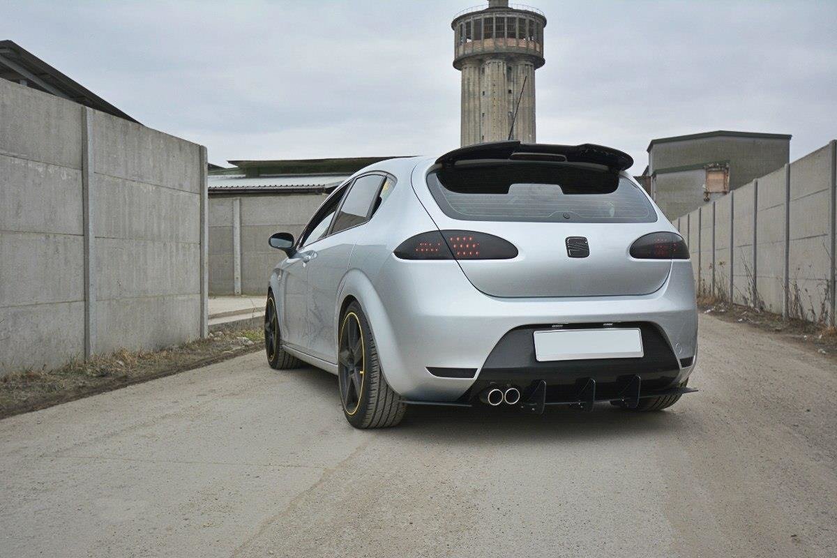 Diffusor Heck Ansatz passend für Heckschürze V.1 passend für Seat Leon Mk2 Cupra/ FR – Ansicht 3