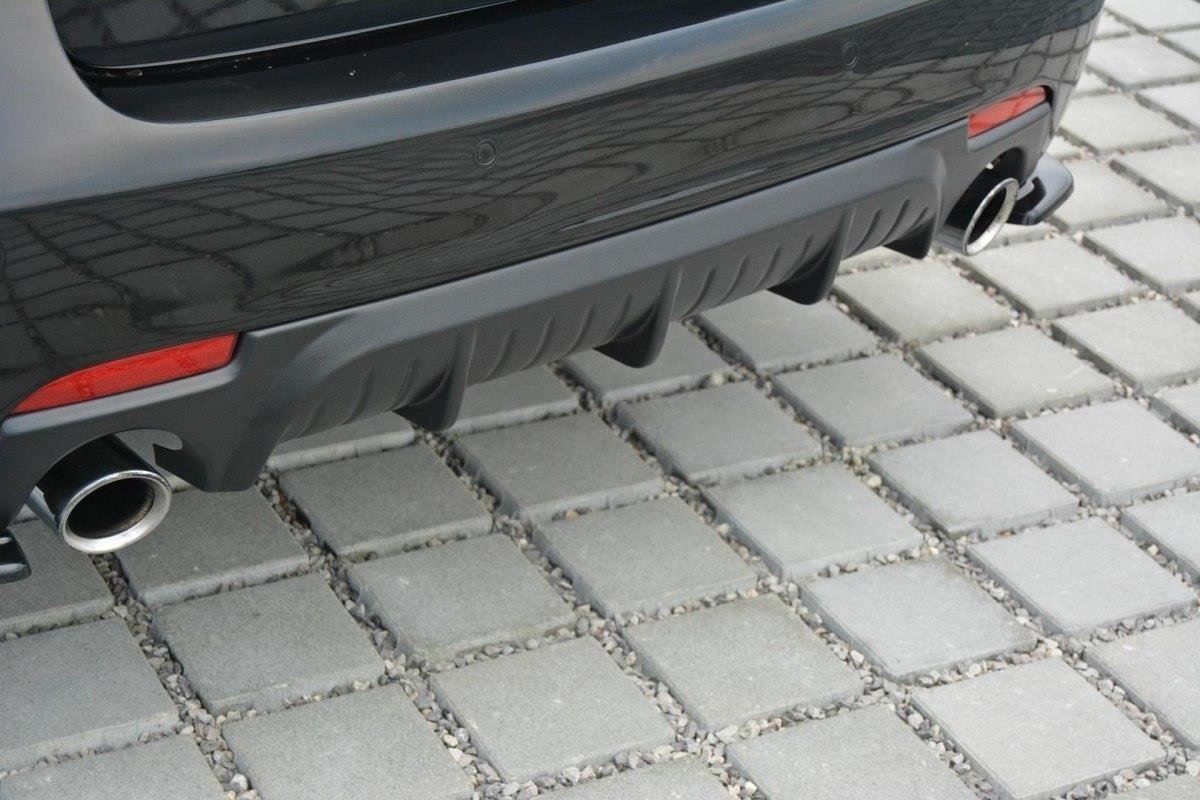 Diffusor Heck Ansatz passend für Saab 9-3 Aero Mk2 Facelift schwarz Hochglanz – Ansicht 2