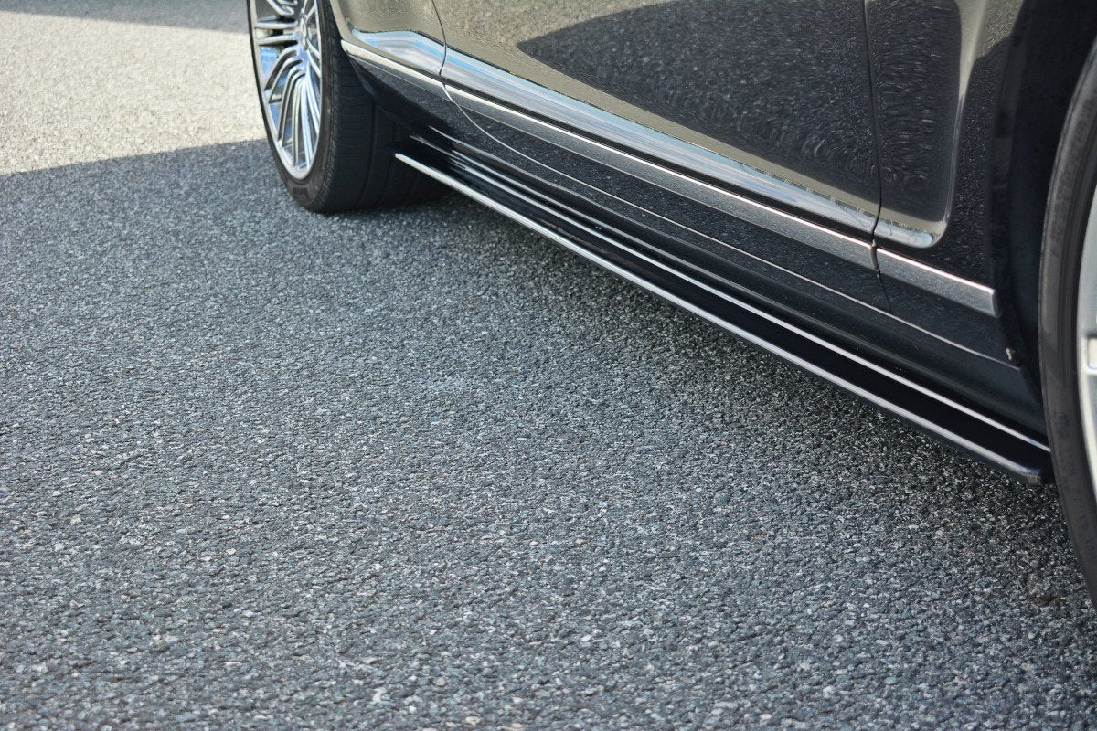 Street+ Seitenschweller Leisten passend für BENTLEY CONTINENTAL GT schwarz Hochglanz – Ansicht 3